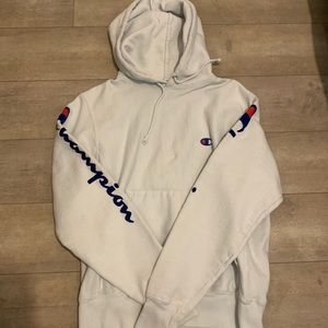 Champion white hoodie